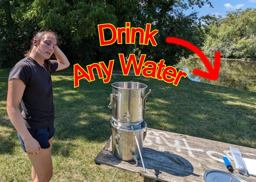 Drink river water. Drink ocean water and live.
