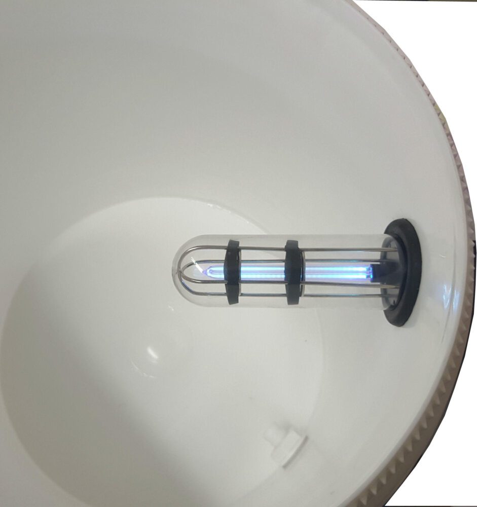 Gravity well Ultra Water Filter system with UVC inside light