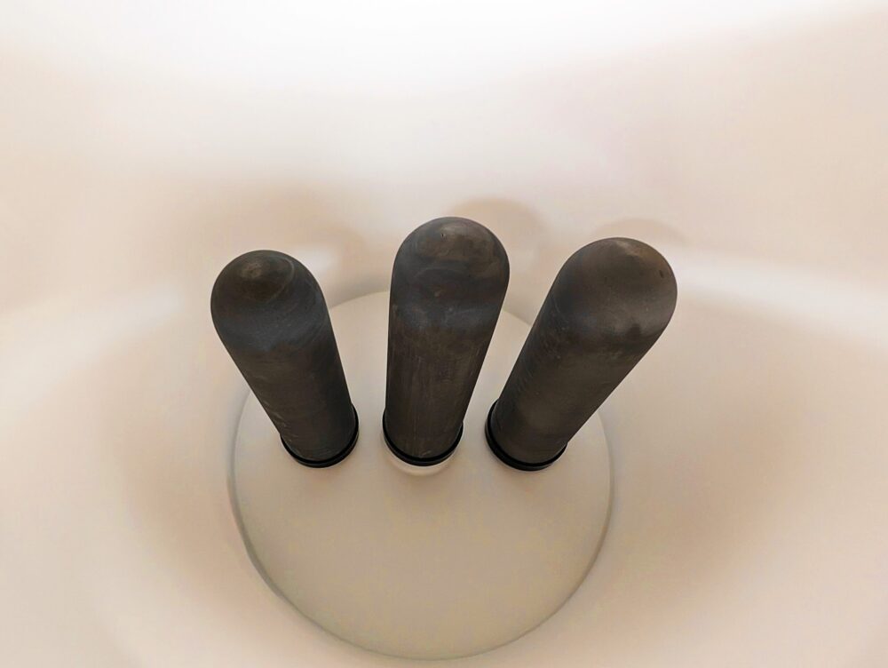 Gravity Well Ultra Water system candle 7" black ceramic filters three filter system 9000 gallons